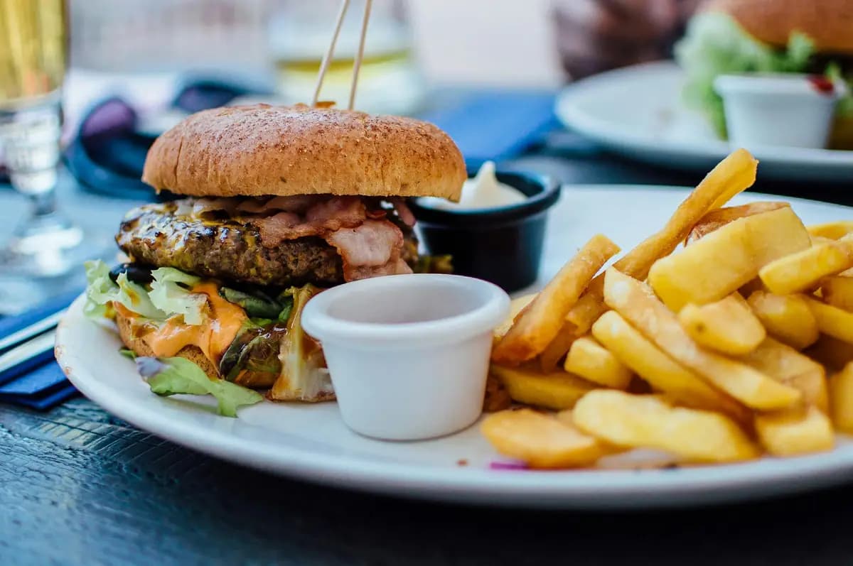 Burger et frites — Saveurs DAKENAYOP
